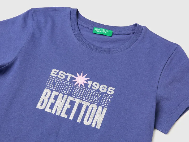 Glitzerdruck-T-Shirt