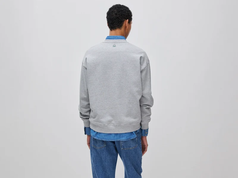 Bedrucktes Sweatshirt in bequemer Passform