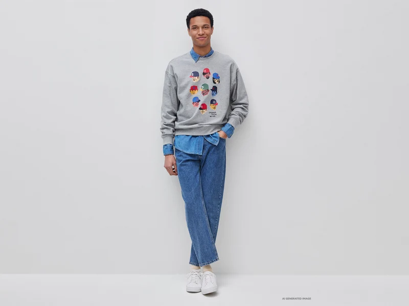 Bedrucktes Sweatshirt in bequemer Passform