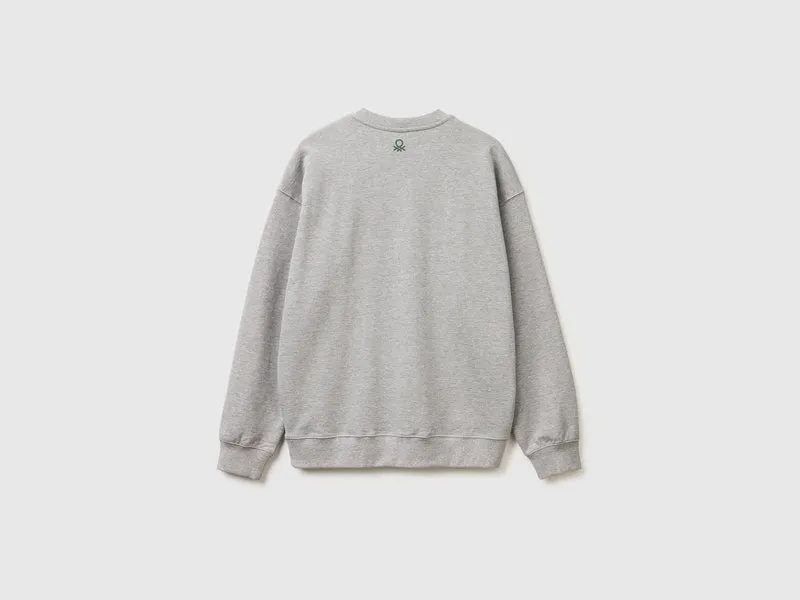 Bedrucktes Sweatshirt in bequemer Passform