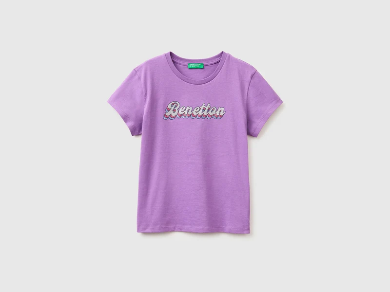 Glitzerdruck-T-Shirt