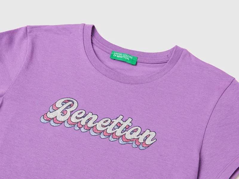 Glitzerdruck-T-Shirt