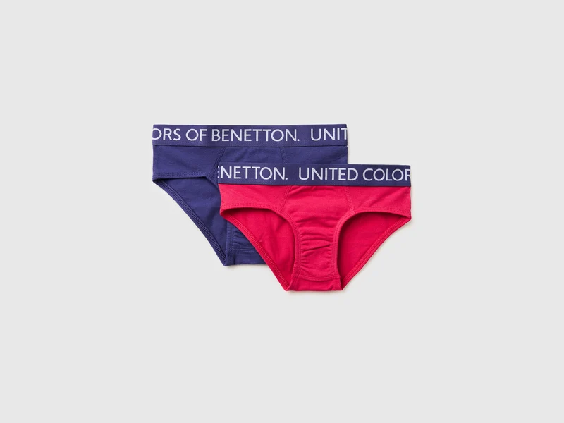 Zwei Slips mit Logo-Gummizug