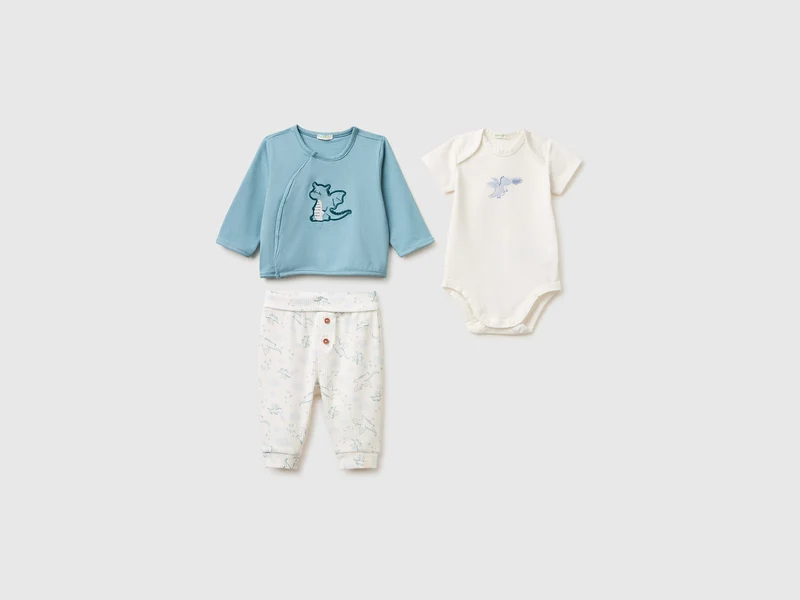 Set aus Sweatshirt, Body und Hose