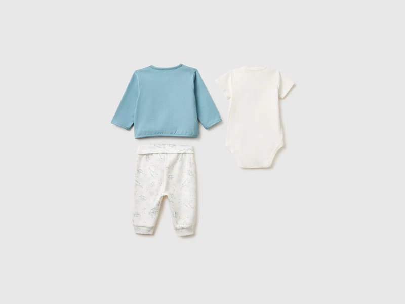 Set aus Sweatshirt, Body und Hose