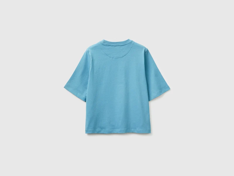Kastenförmig geschnittenes T-Shirt aus 100 % Baumwolle