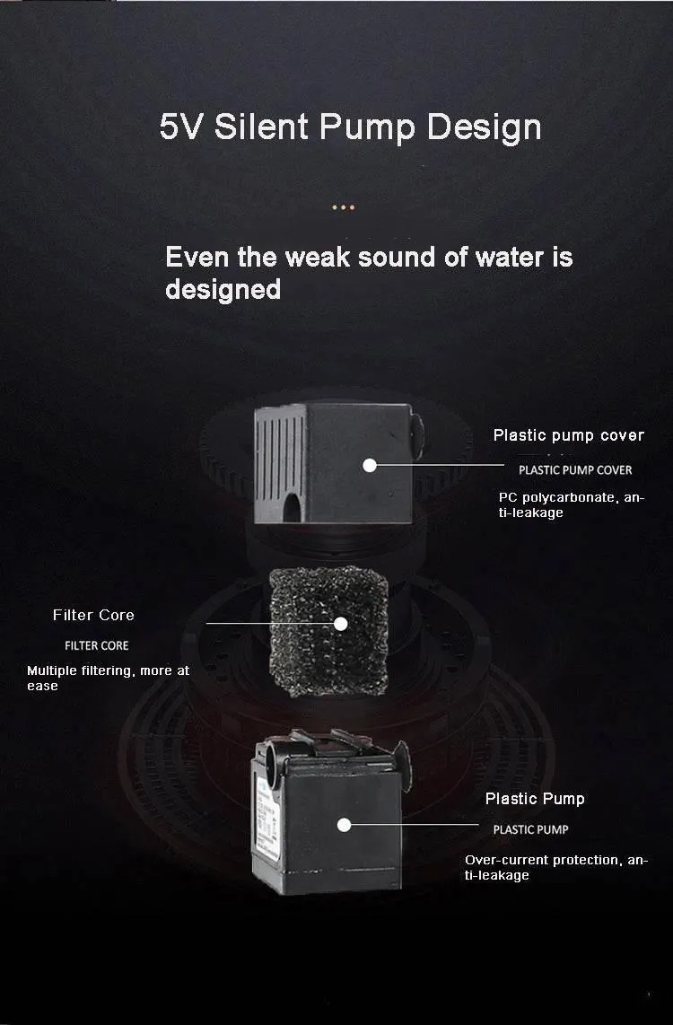 Automatic Pet Water Fountain - Smart Ceramic Dispenser for Cats Dogs