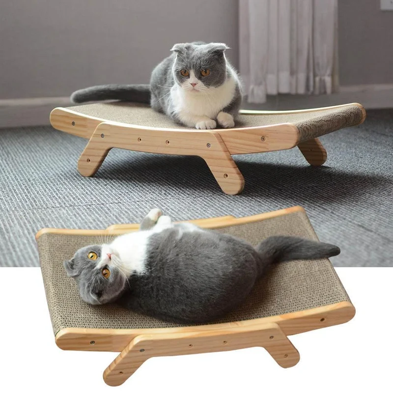 Interactive Cat Scratcher Bed - Playful Lounge for Cats