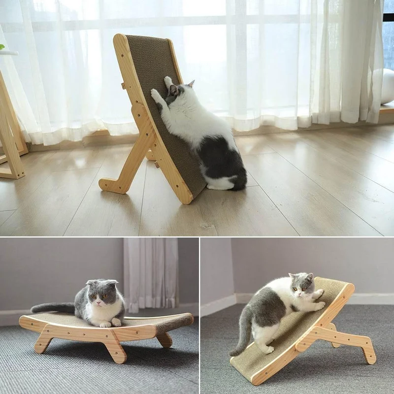 Interactive Cat Scratcher Bed - Playful Lounge for Cats