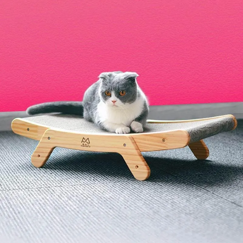 Interactive Cat Scratcher Bed - Playful Lounge for Cats