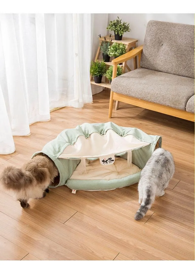 Cat Tunnel Bed - Cozy Hideaway for Cats