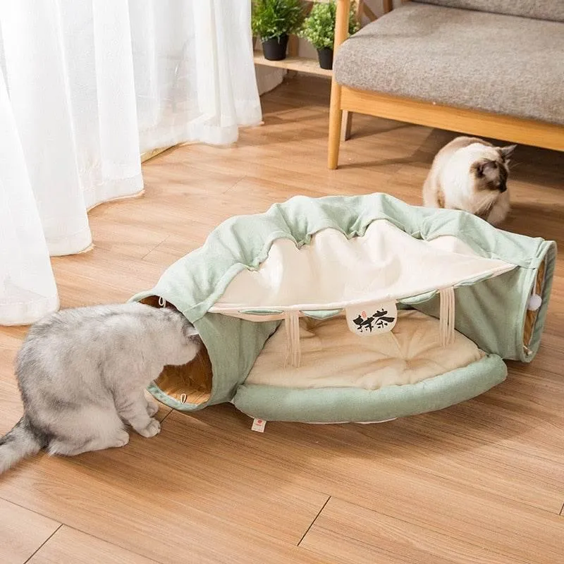 Cat Tunnel Bed - Cozy Hideaway for Cats