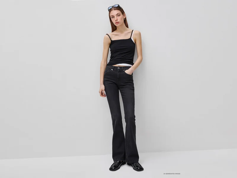 Stretch-Schlagjeans