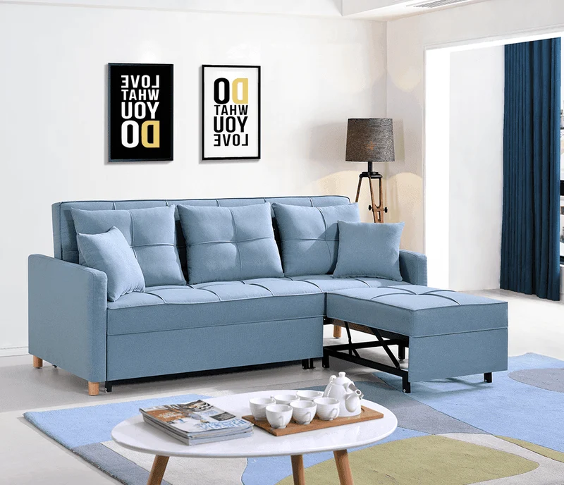 Luxury L Shaped Sleeper Sofa - Elegant Multi-Functional Couch