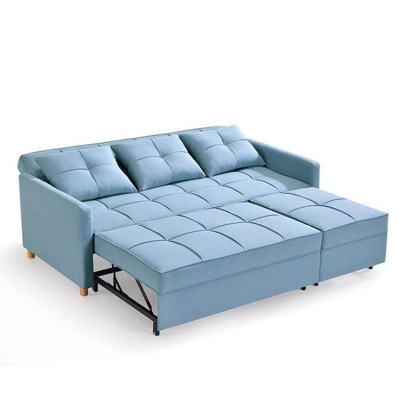Luxury L Shaped Sleeper Sofa - Elegant Multi-Functional Couch