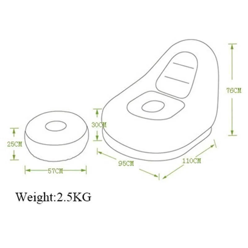 Modern Beanbag Sofa - Comfy Living Room Cushion