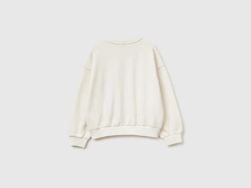Sweatshirt mit Aufdruck und Pailletten
