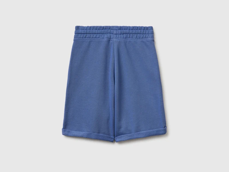 Bermudashorts aus reinem Baumwollfleece