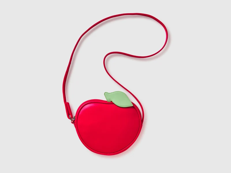 Apfelförmige Schultertasche