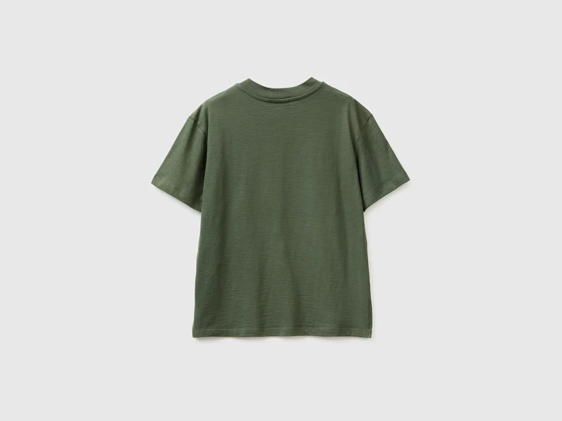 Rundhals-T-Shirt aus leichter Baumwolle