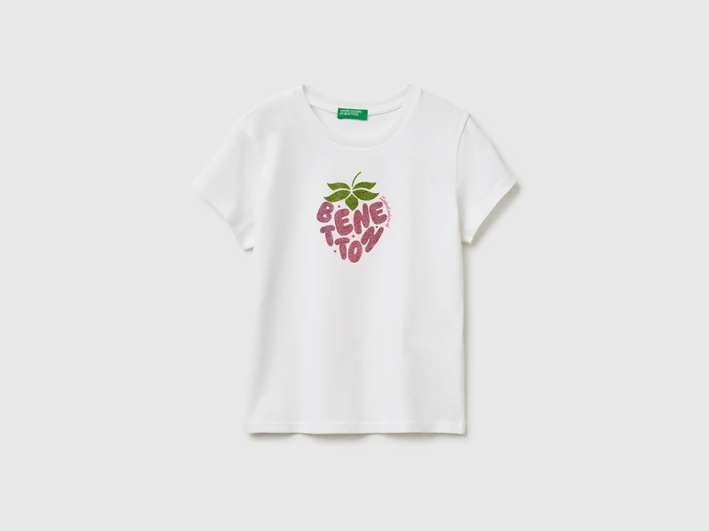 Glitzerdruck-T-Shirt
