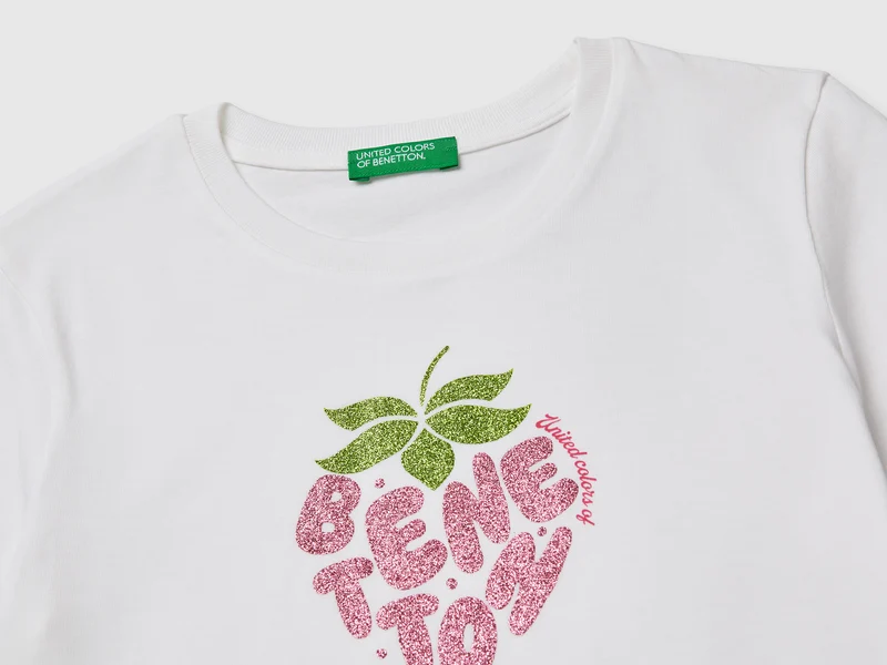 Glitzerdruck-T-Shirt
