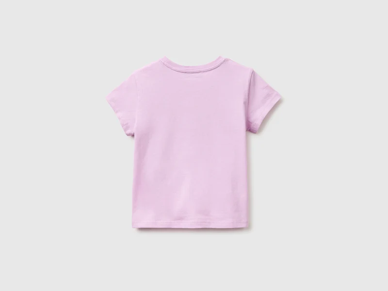 T-Shirt mit Aufdruck und Glitzer