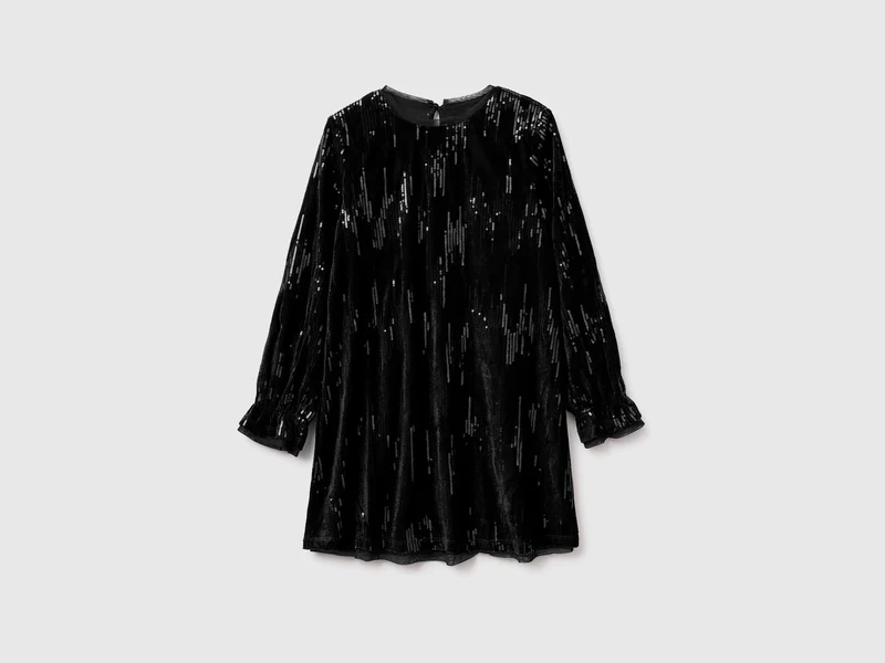 Samtkleid mit Pailletten