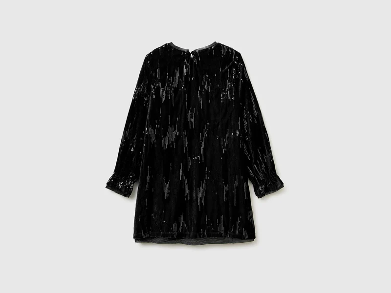 Samtkleid mit Pailletten