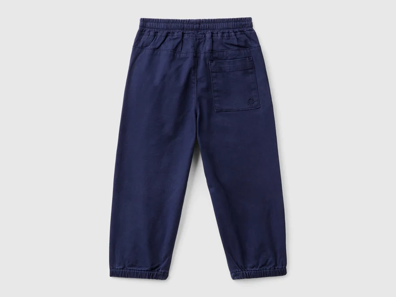 Jogginghose aus elastischer Baumwolle mit Kordelzug