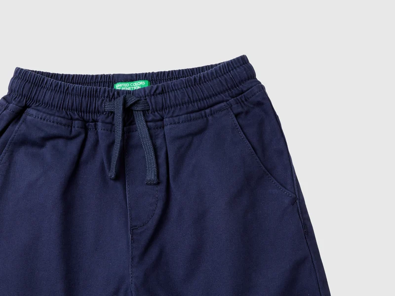 Jogginghose aus elastischer Baumwolle mit Kordelzug