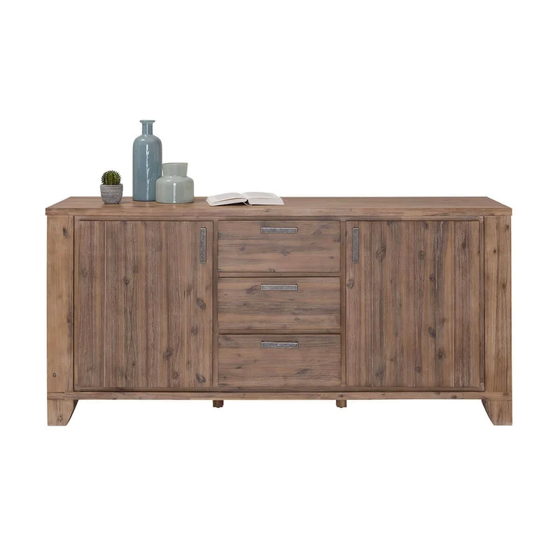 Sideboard Akazie massiv Braun gebürstet Avora