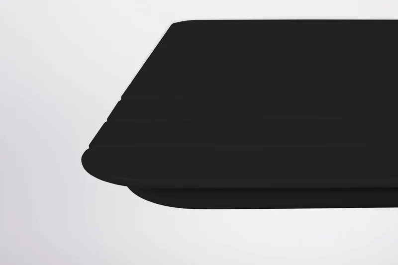 Bistrotisch Vondel 71x71 cm, Schwarz aus Aluminium für Balkon