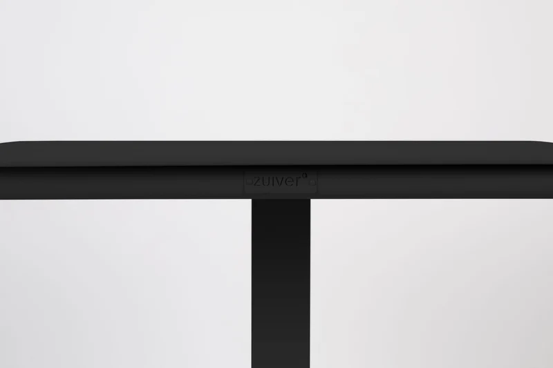 Bistrotisch Vondel 71x71 cm, Schwarz aus Aluminium für Balkon