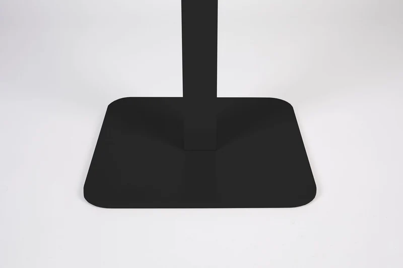 Bistrotisch Vondel 71x71 cm, Schwarz aus Aluminium für Balkon