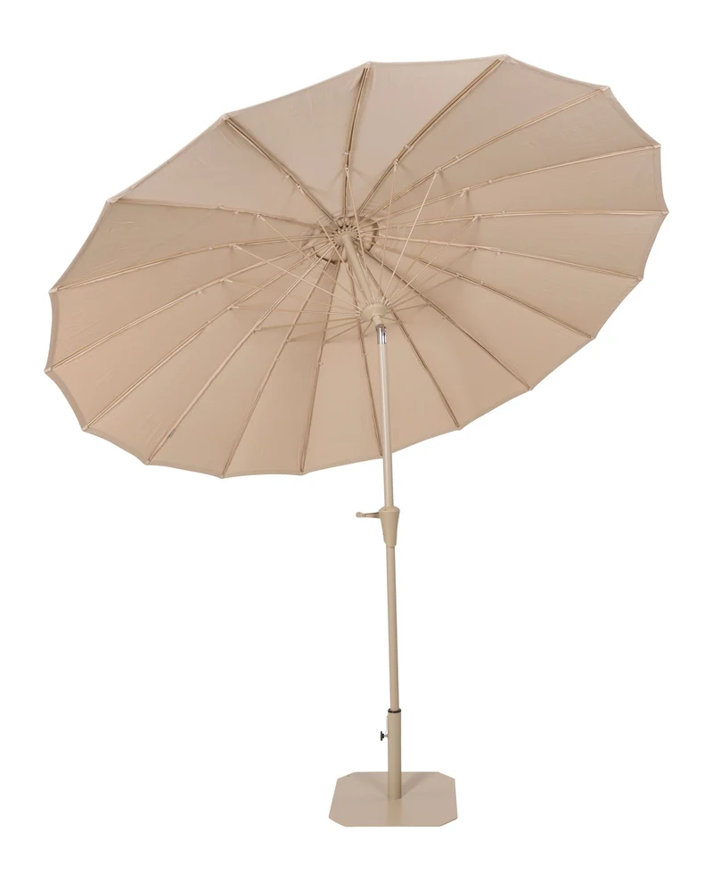 Sonnenschirm Sunshine Zuiver, Beige mit Ständer und Schutzhülle