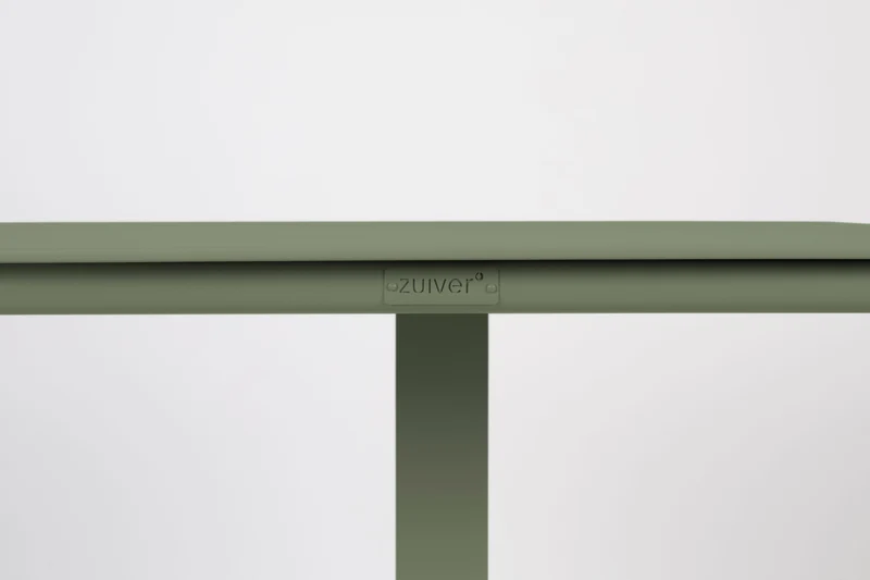 Bistrotisch Vondel 71x71 cm Grün, Gartentisch aus Aluminium für Balkon