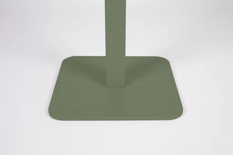 Bistrotisch Vondel 71x71 cm Grün, Gartentisch aus Aluminium für Balkon