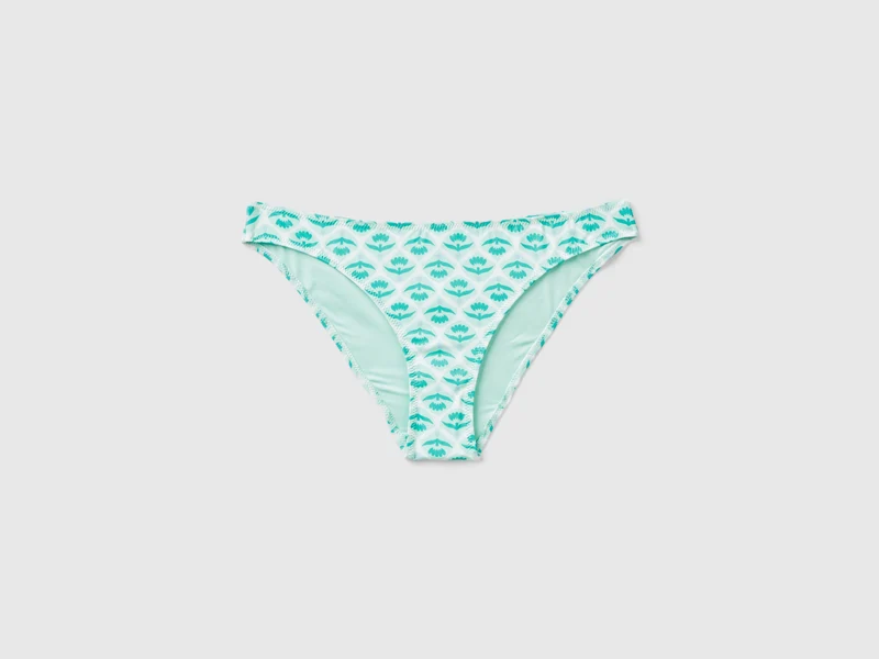Bikinihose mit Blumendruck