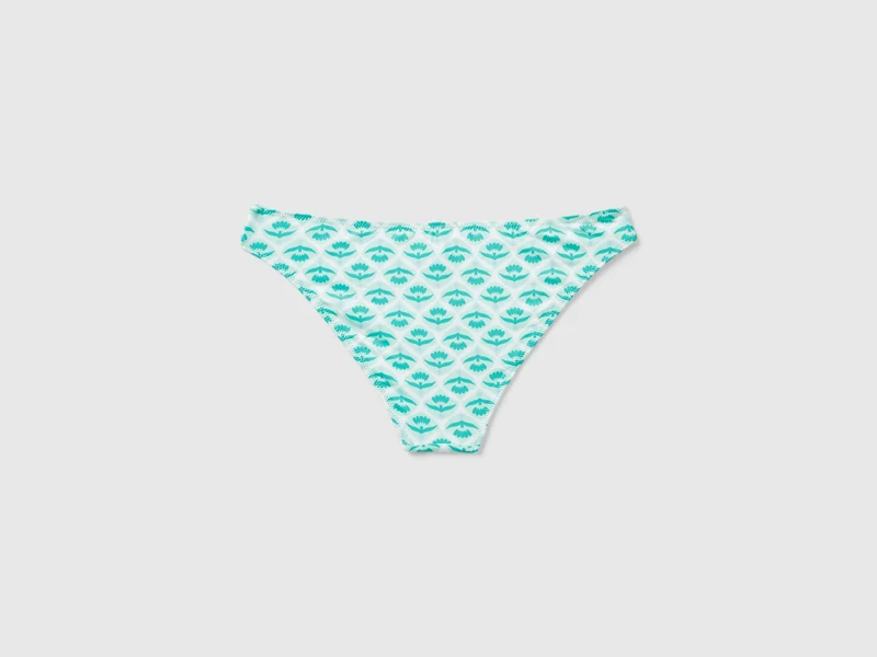Bikinihose mit Blumendruck