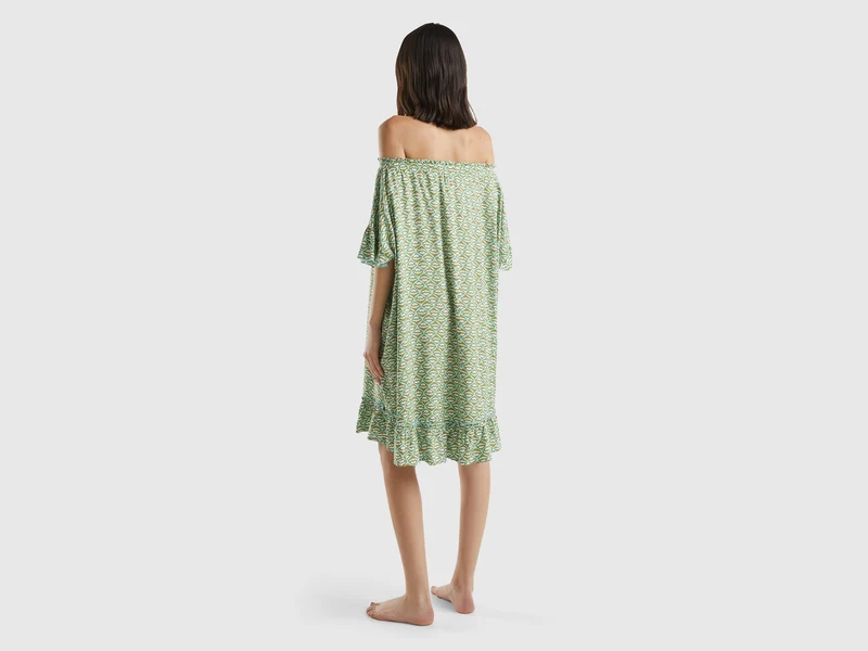 Kaftan mit Blumendruck