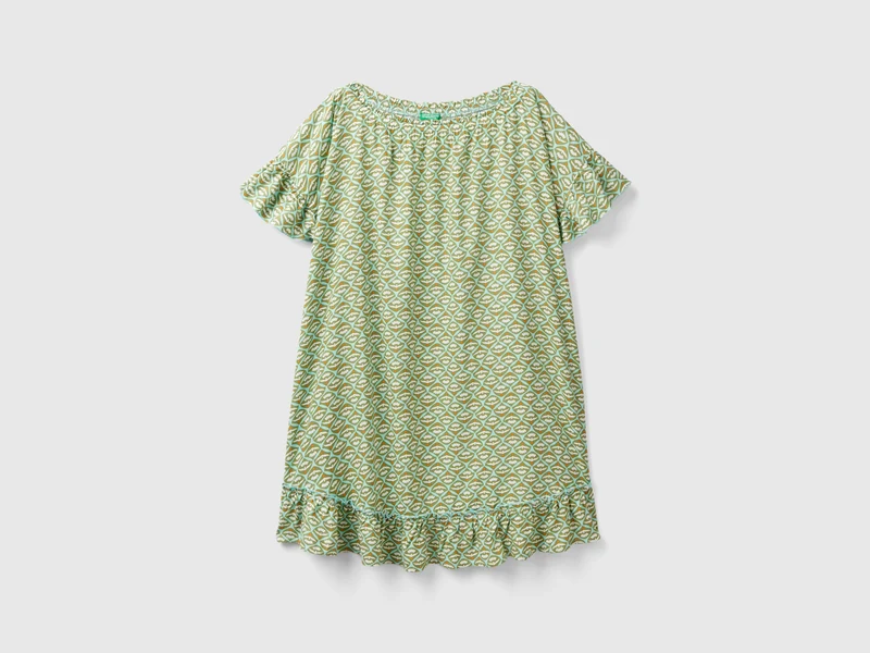 Kaftan mit Blumendruck
