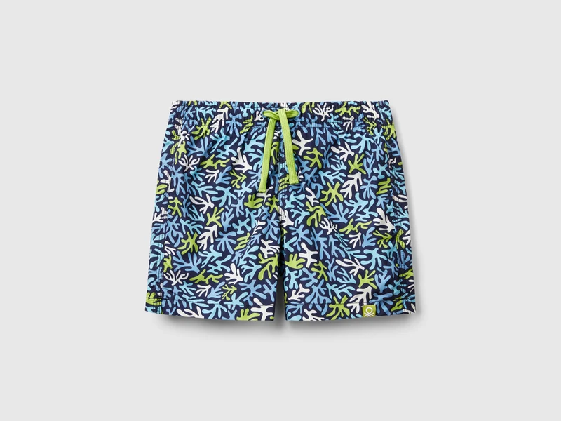 Gemusterte Badeshorts aus Nylon