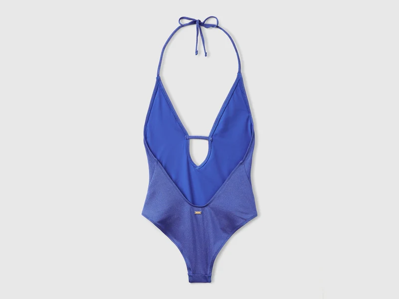 Einteiliger Badeanzug mit Lurex