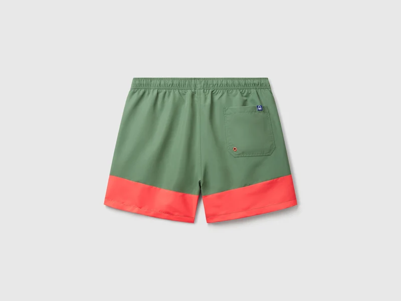 Farbblock-Badeshorts
