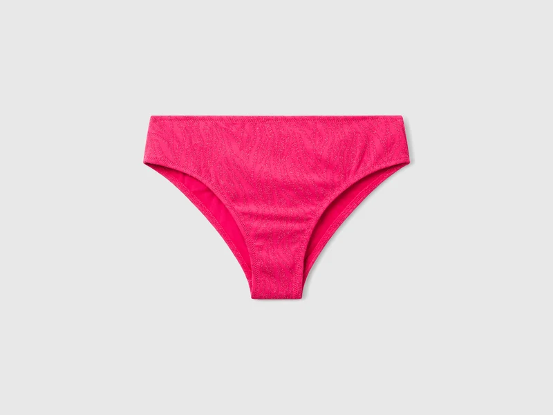 Badeanzug-Slip mit Animal-Print an der Seite