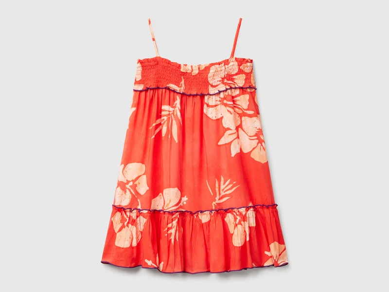 Fließendes Kleid mit Blumenprint