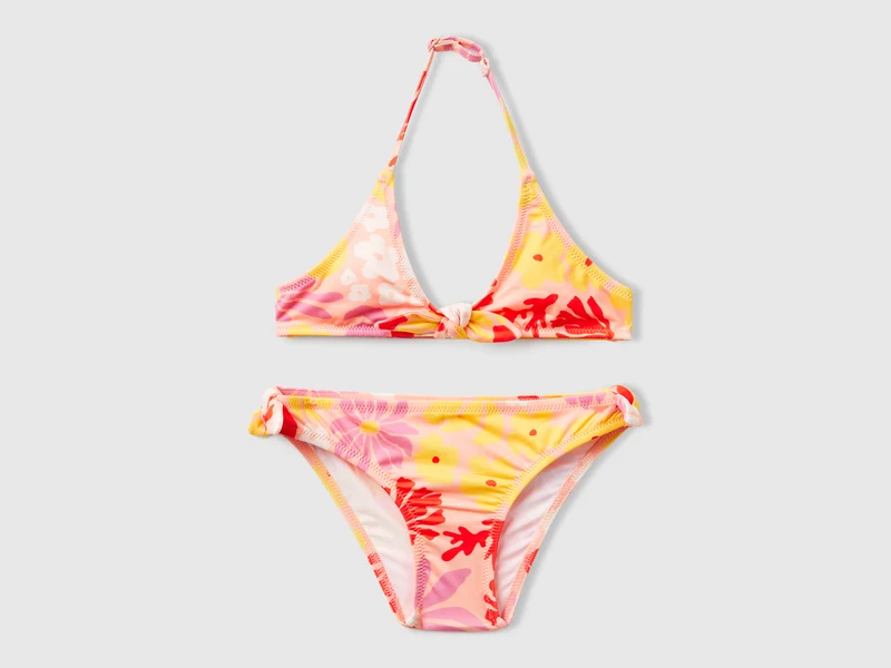 Strandbikini mit Blumenprint