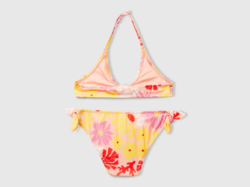 Strandbikini mit Blumenprint