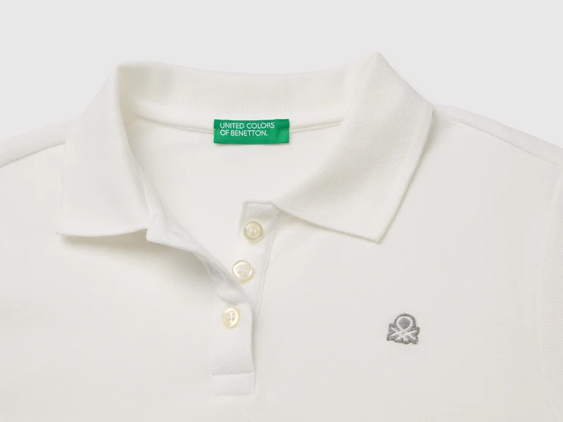 Langärmliges Poloshirt aus Baumwolle